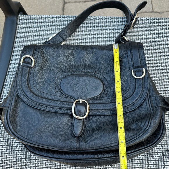 BURBERRY Black Leather Saddle Bag - AUTHENTIC - Picture 2 of 13